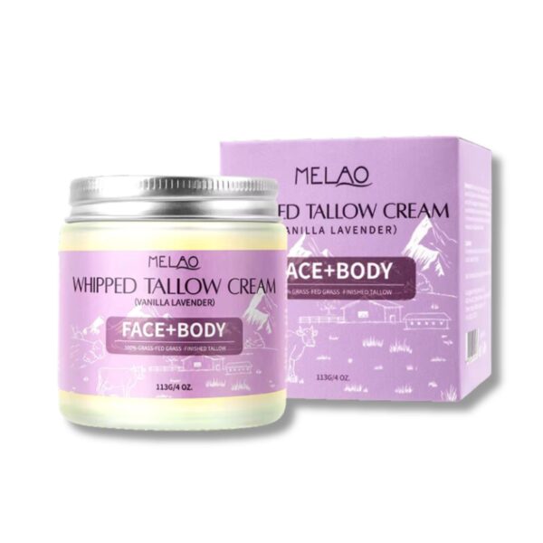 Organic Tallow Cream for Skin Hydration & Nourishment | Face, Body Cream - Vanilla Lavender