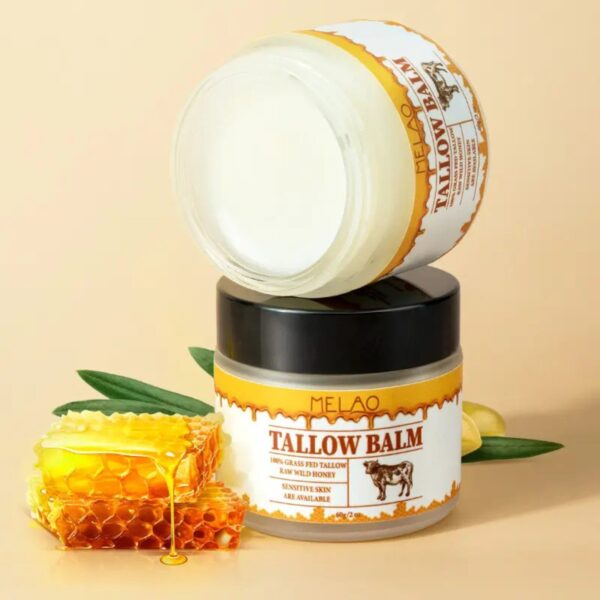 Grass-Fed Beef Tallow & Honey Skin Balm: Premium All-Natural Tallow & Honey - Image 3