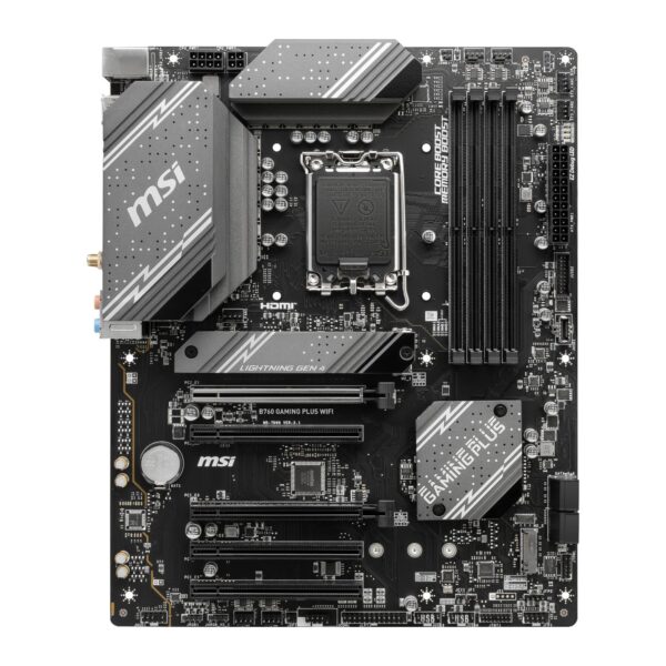 MSI B760M GAMING PLUS WIFI DDR5 LGA1700 ATX Motherboard - Image 2