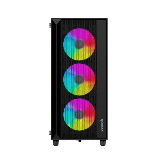 Raidmax V1000TBS ATX | Micro-ATX | Mini-ITX ARGB Mid-Tower Gaming Chassis - Black - Image 2
